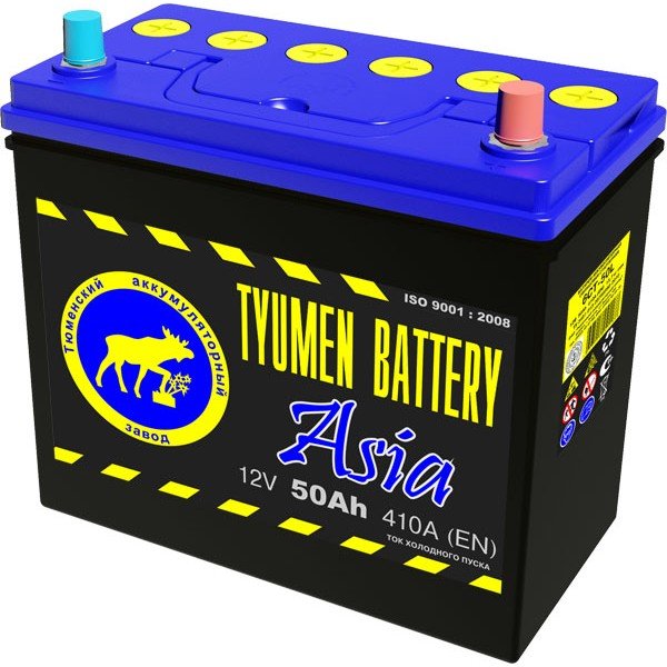 Аккумулятор 50 Ач Tyumen Battery Asia 410 А, п.п. (+/-) / 111806