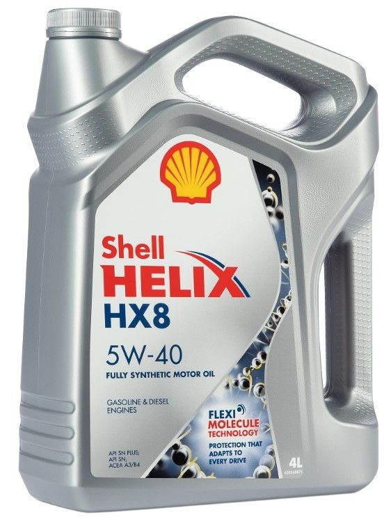 Масло моторное SHELL Helix HX8 5W-40 SN/CF, 4 л / 550051529