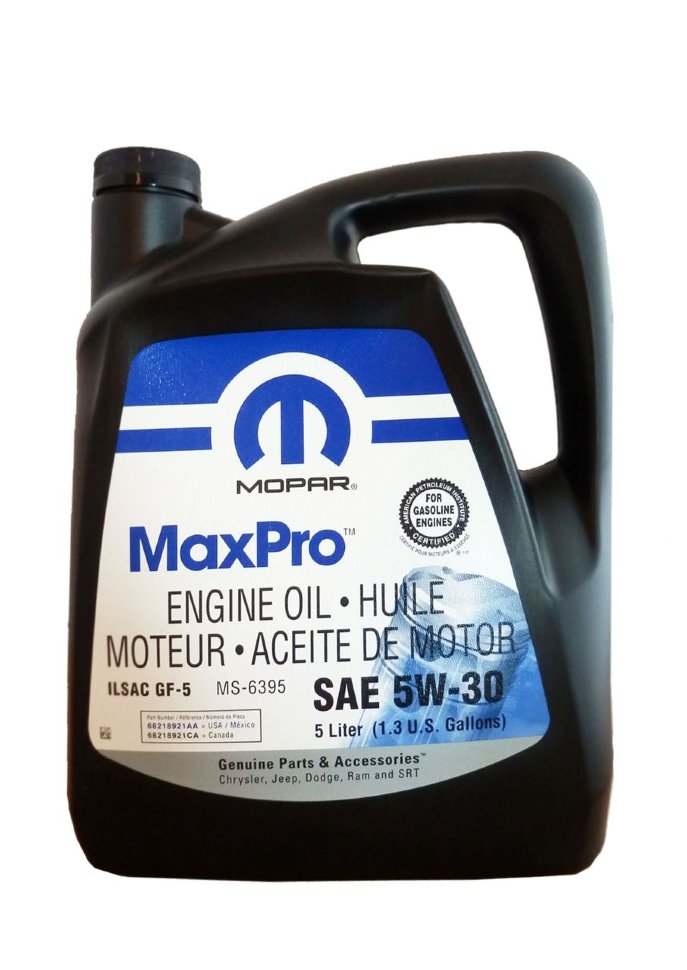 Моторное масло Mopar 5W30 SN, 5л / 68218921AA