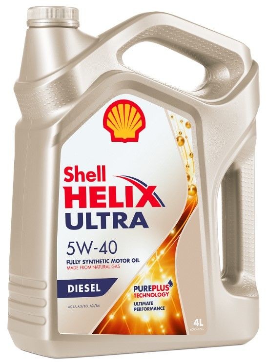 Моторное масло Shell Helix Ultra Diesel 5W40 CF, 4л / 550046371
