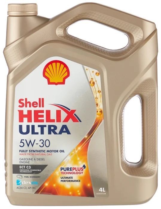 Моторное масло Shell Helix Ultra ECT 5W30 C2/C3, 4л / 550046363