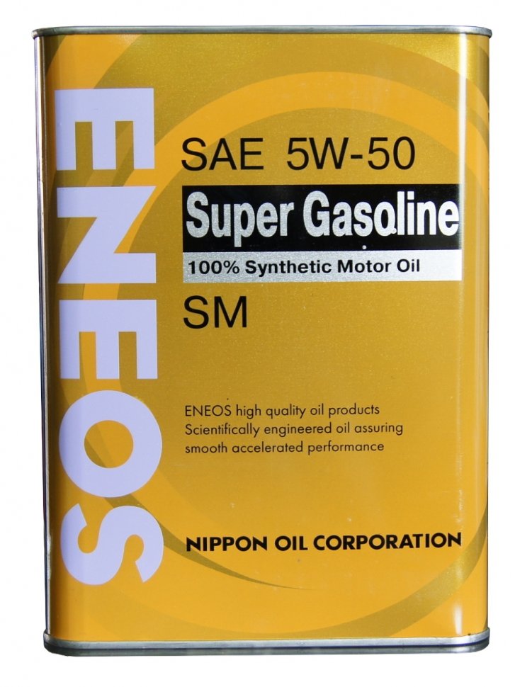 Масло моторное Eneos Super Gasoline SM, 5W-50, синтетическое, 4L / OIL4074