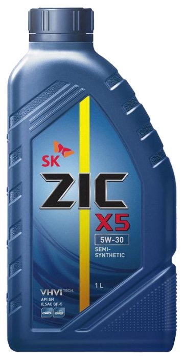 Моторное масло ZiC X5 Semi-Synthetic 5W30 SN, 1л / 137144