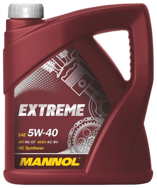 Моторное масло Mannol Extreme 5W40 SN/CF, 4л / 1021