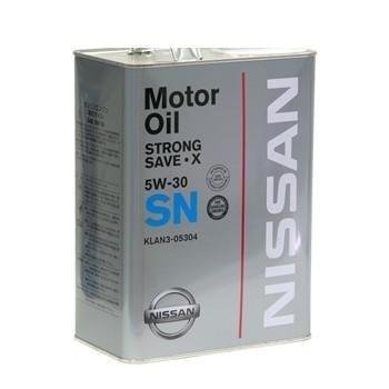 Моторное масло Nissan Strong Save X 5W30 SN, 4л / KLAN5-05304