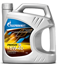 Моторное масло Gazpromneft Premium 5W40 SM/CF, 4л / 2389901311