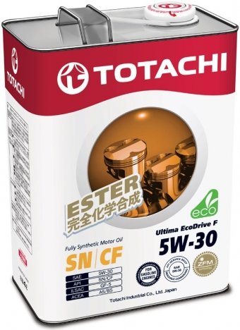 Моторное масло Totachi Ultima EcoDrive F 5W30 SN/CF, 4л / 4562374690929