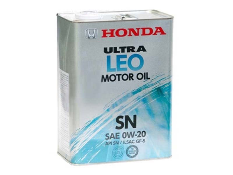 Моторное масло Honda Ultra LEO Motor Oil 0W-20 SN, 4л / 0821799974