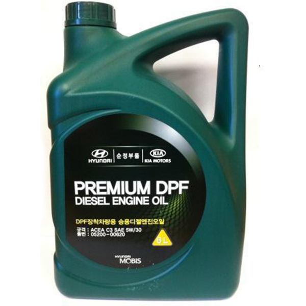 Моторное масло Hyundai Premium DPF Diesel 5W30 C3, 6л / 0520000620