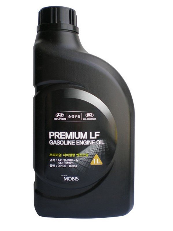 Моторное масло Hyundai Premium Gasoline 5W20 SL, 1л / 05100-00121