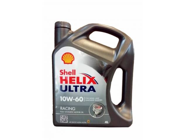 Моторное масло Shell Helix Ultra Racing 10W-60 SN/CF, 4 л / 550046412